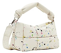 Desigual Women's BOLS_SPLATTER23 Puffy Ren, White