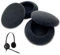 Headset Ohrpolster für Logitech Kopfhörer - 2 Paar Schaumstoff PolsterKopfhörer Ohrpolster, Ersatz-Ohrpolster für Logitech H330 / H340 / H110 / H111 Kopfhörer Schutzüberzug Headset (50mm, Schwarz)