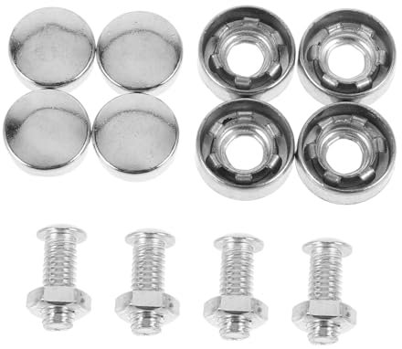 TIDTALEO Viti Lunghe Per Targa Viti Antifurto Per Targa Kit Di Fissaggio Per Targhe Auto Dadi Di Montaggio Inclusi