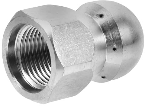 SOIMISS Boquilla de de Alta Presión de Acero Inoxidable para Limpieza de Tuberías y Desagües Accesorio y Resistente Compatible con Lavadoras Domésticas Fácil Instalación para Desatascar