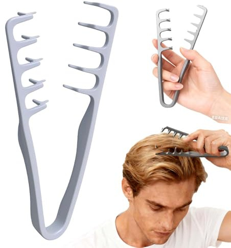 Texture Locken Kamm, Lockenkamm Naturlocken Voluminous Wide-toothed Hair Comb Styling Kamm Erhöhen Sie das Haarvolumen und Machen Sie das Haar Flauschig Haarkamm (1PCS)