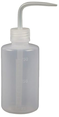Gettimore 250 ml Pflanzengießflasche mit langer gebogener Düse für präzise Pflege von Sukkulenten und Orchideen, einfach zu drücken und nachzufüllen