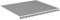 vidaXL Tissu de Remplacement pour Auvent Toile d'Auvent Tissu de Rechange pour Store Banne de Jardin Terrasse Extérieur Anthracite et Blanc 4x3,5 m