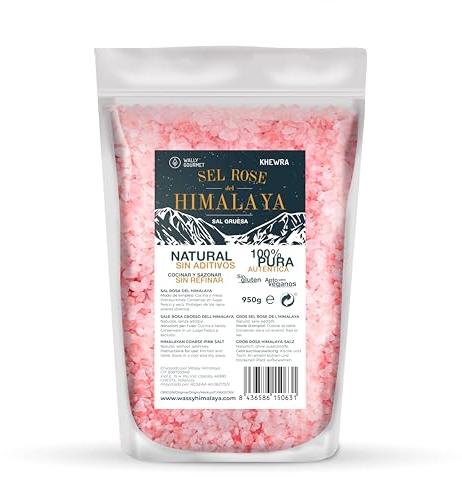 Gros sel rose de l'Himalaya. 100% Naturel, Sans Additifs, Sans Raffinage. Teneur plus élevée en oligo-éléments. Assaisonner et assaisonner. Origine : Pakistan