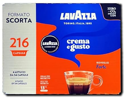 216 CAPSULE A MODO MIO LAVAZZA CREMA E GUSTO FORTE