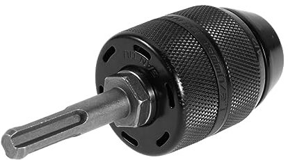 DOITOOL Schnellspannbohrfutter Vanadiumstahl Schwarz Kleiner 3-backen Bohrfutter Adapter 2-13mm Bohrer Kompatibel Elektrowerkzeug Handbohrer