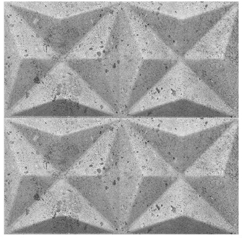 3D Paneele Polystyrol XPS Styropor – Moderne Wandverkleidung & Deckenpaneele – Wandpaneelen Leicht Flexibel - 50x50cm / ‎‎6m² - 24 Stück (Grau 107 01)