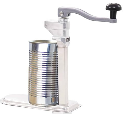Juroupi Apriscatole Manuale Apribarattoli Attrezzi Cucina Stabile Professionale Robusto Argento 70 cm in Alluminio e Acciaio Inossidabile