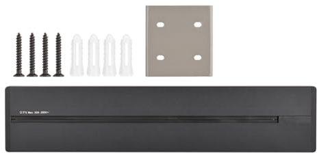 Domary High Power Track Outlet System 8000W Rörlig Väggförlängare för Vardagsrum och Kontor - Vit 60cm (Exponerad typ & 40cm)