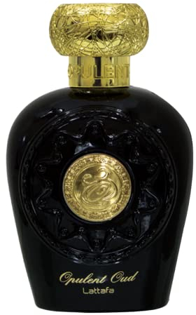 Lattafa Halal Attar Opulent Oud Musk Blue Black White Eau de Parfum, Zerstäuber, 100 ml (Parfum,100ml(1erPack))