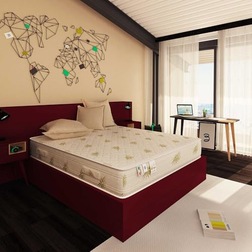 Baldiflex Emporio Materasso Memory Easy Super Top Matrimoniale con Rivestimento in Aloe Vera, Misura 160x190x23 cm + Cuscino Omaggio