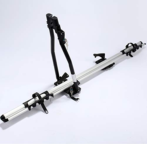 Shield Autocare Aluminium Roof top bike, cycle, bicycle,Steel Bars, Fork-Mount Cycle Carrier, Bike Carrier, Bike Rack, Roof Bike Carrier,Bicycle Carrier Roof-Mounted,Car Roof Bar Mount Cycle Carrier