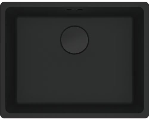 Franke 125.0697.759 Fregadero, Negro Mate/Desagüe Negro