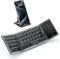 MoKo Teclado Plegable Español Ñ, Teclado Plegable Bluetooth con Panel Táctil y Teclado Numérico, Teclado Inalámbrico Portátil USB-C Recargable para Windows iOS Android Tablet/Móvil/PC, QWERTY - Gris