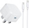 iPhone 16 Charger, iPhone 15 Fast Charger Cable and Plug Quick Charge for iPhone Apple 16/16 Pro/16 Pro Max/16 Plus/15 Series, New i Phonefast Charging USB Type C PD Plug UK with USB C to C Lead