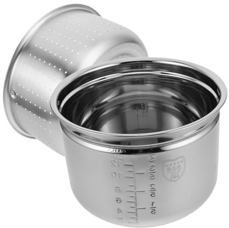 OUNONA Cuisinière Électrique Avec Marmite Intérieure Acier Inoxydable Pour Cuiseur à Riz Séparateur De Marmite Et Panier Vapeur Remplacement Pour Cuiseur Électrique