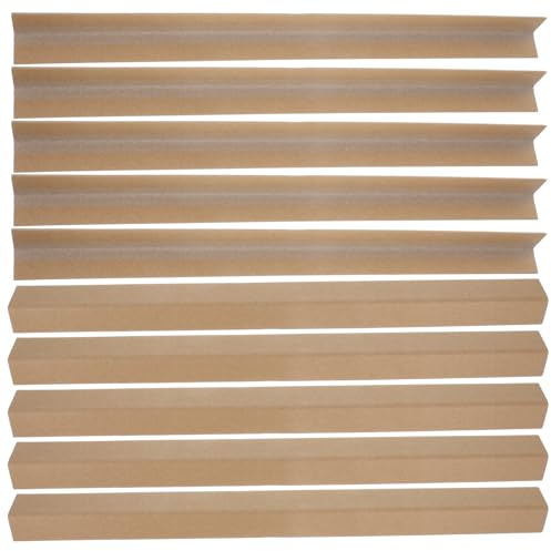 Ipetboom 24pcs L-shape Paper Corner Protectors for Carton Packaging, Reinforced 0.5m Edge Guards for Shipping Boxes, Furniture Packaging, and Cargo Load Protection