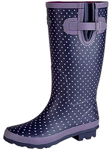 StormWells Ladies Wide Calf Wellies Wellington Boots Plus Extra Comfort Memory Foam Insoles UK 3-9
