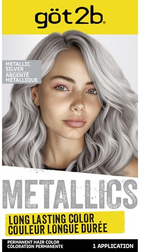 Got2b Metallics Permanent Hair Color, M71 Metallics Silver