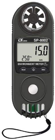 9-in-1 Umweltmessgerät Anemometer Feuchtigkeit UV Strahlung Temperatur Taupunkt Wind Chill Windgeschwindigkeit Hitzeindex UM1