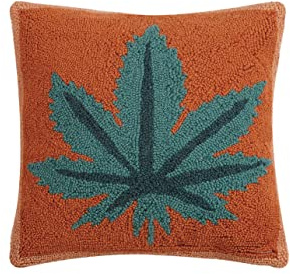 Peking Handicraft 30JBL10C16SQ Mary Jane Hook Pillow, 100% Wool and Cotton