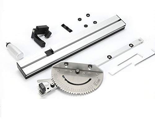 Gehrungslehre mit Kastengelenkvorrichtung für Tischkreissäge-450 mm Gehrungslehre Miter Gauge mit Flip-Stop Gauge Box Joint Jig Kit