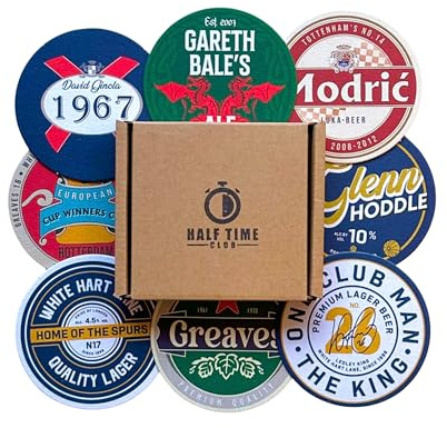 Tottenham Hotspurs Football Beer Mat Coasters - Perfect for a Gift or Present for Any Spurs Fan (8-Pack)