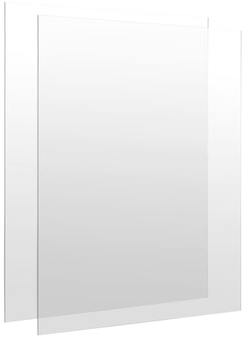 MAKTSAM 2PCS A3 Clear Acrylic Sheets, 420 x 297 x 3 mm High Transparency Acrylic Panels Easy to Process for Display Rack, Picture Frame, Painting