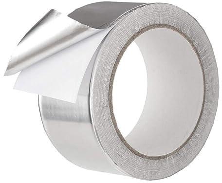 Aluminium Foil Tape - Waterproof Silver Tape for Ductwork | Aluminium Foil Tape, Multifunctional Home Decoration Tape for Air Conditioning, Sealing, Insulation, Repair of Air Ducts and Metal