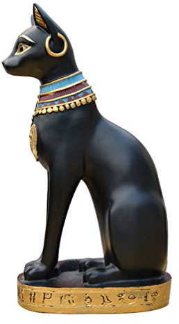 BESPORTBLE Egitto Gatto Dea Bastet Statua Scultura di Antico Egitto Kitty Egiziano Bastet Egiziano da Collezione Figurine Scrivania Decorazione