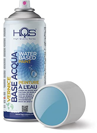 HQS Bomboletta di Vernice Spray 400ml Base Acqua Colori Ral (Ral 5024 Blu Pastello)