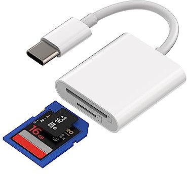 USB C SD Card Reader(2in1)Micro SD TF Camera Memory Adapter Type-C Compact Flash Drive 3.0 Macbook Thunderbolt4 Dongle Compatible for Samsung Galaxy LG Google Apple iPhone15 Pro Max Plus iPad Air Mini