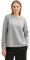 TOM TAILOR Damen RIPP Sweatshirt mit Knöpfen, 21373 - Medium Silver Grey Melange, M