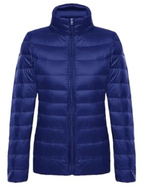 Hgvcfcv Vestes légères en duvet pour femme Parkas à manches longues en tissu mat doux et coupe-vent, R, 4XL