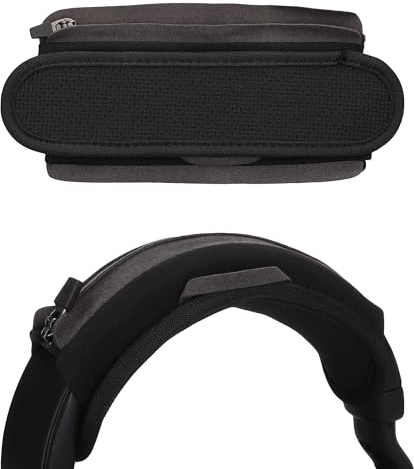 kwmobile Housse de Bandeau Casque Compatible avec Sony WH-H910N / WF-1000XM3 Coque - Protection en Nylon pour Bandeau Casque Audio - Noir