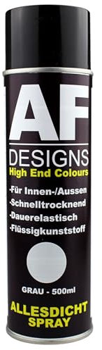 Spray sigillante, in plastica liquida, 500 ml, impermeabile, per grondaia, sigillante universale (grigio, 500 ml)