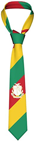 Krawattenschal Guinea-Flagge, Satin Krawatte Mikrofaser Hochzeit Krawatte Seidenweich Männer Krawatten Für Business Büro Herren