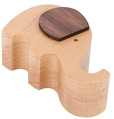 STOBOK Elefanten Stiftehalter Aus Holz Mit Handyständer Multifunktionaler Schreibtisch Organizer Elefantendekoration Für Büro Und Zuhause