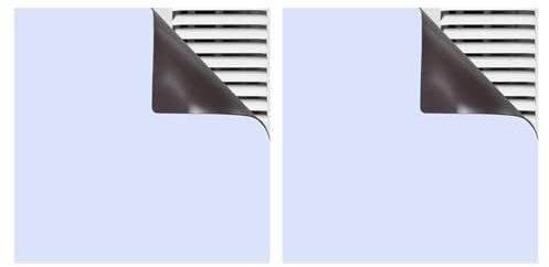 QUARKZMAN 2 Stück Quadratische Magnetische Lüftungsabdeckungen, 10x10 Gemahlenluftabdeckungen Register Schalldichte Abdeckung für Heim-, Wand- und Deckenlüftungen (Weiß)