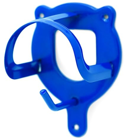 Jeffers Metal Horse Bridle Storage Bracket, Blue – PVC Coated Wall Mounted Hanger for Tack Room, Stable, Barn, Trailer – Equestrian Halter, Reins, & Tack Organizer, Horse Barn Accessories