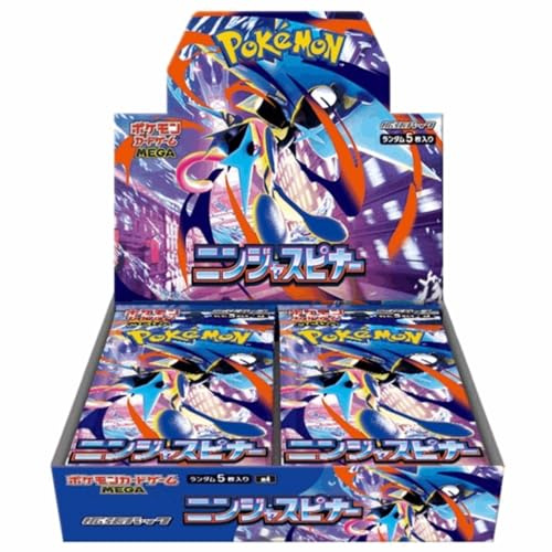 Pokemon Ninja Spinner Booster Display Japanska M4-uppsättning - 30 boosterpackningar Pokemon TCG Booster Box Pokemon kortdisplay - Japanska samlarkortsboosterdisplay för samlare och spelare