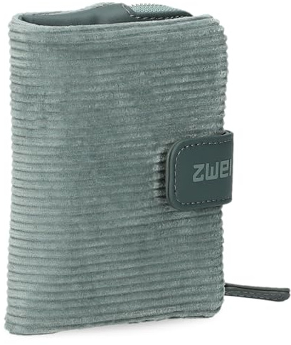 Zwei kleine Damen Geldbörse M.Wallet MW5 Portemonnaie aus weichem Kunstleder, Geldbeutel mit Druckknopf & Reißverschluss-Münzfach, 6 Kartenfächern, 4 Einsteckfächern, 1 Scheinfach