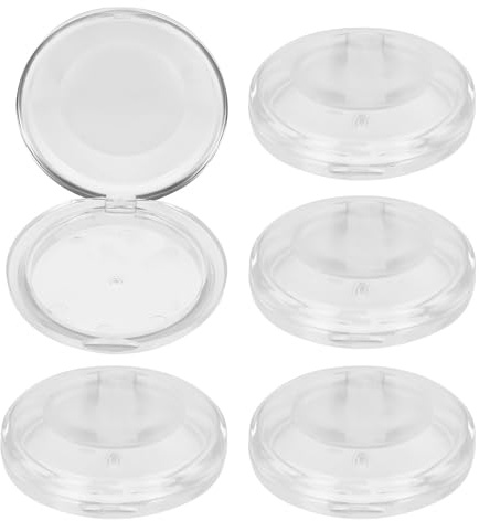 ibasenice 5 Piezas Caja de Almacenamiento de Pestañas Caja de Pestañas Transparente Plástico Negra Portátil Mantiene la Forma para Salón de Belleza y Citas
