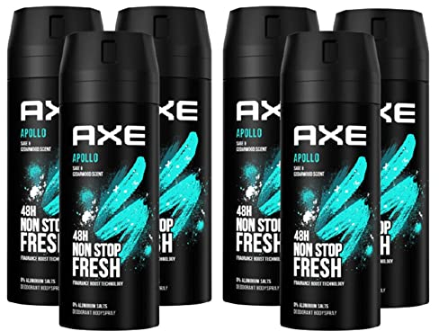 Axe Bodyspray Apollo ohne Aluminiumsalze 6x150ml