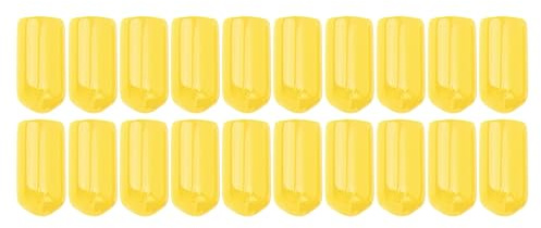 Cubierta De Tuerca De Tornillo De Freno De Pvc, 20 Piezas, 6mm De Diámetro Interior, Tapas De Pezón De Purga De Freno De Alta Durabilidad Para La Mayoría De Los Vehículos(Amarillo)