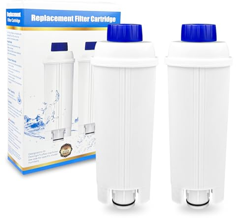 WinGluge 2 Pezzi Macchina Caffè Filtro Acqua, Compatibile con Delonghi DLSC002, ECAM, ETAM, EC680, EC800 Serie, Filtri Addolcitore di Ricambio per Ottimizza la qualità del caffè e previeni il calcare