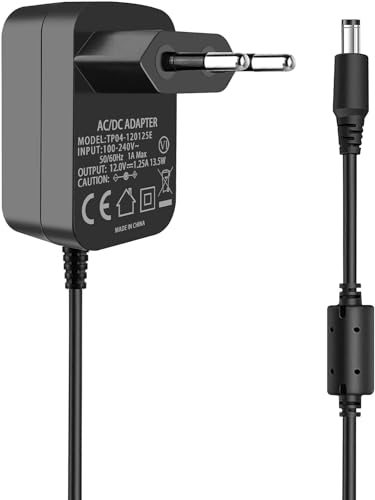 Jippofu Cavo di alimentazione Echo Dot 15W Alimentatore per Amazon Alexa Echo Dot 3a, 4a e 5a Gen, Echo Show 5 1a e 2a Gen, Echo Spot, Echo Pop, Fire TV Cube Caricatore Caricabatterie 12V Charger 1.5M