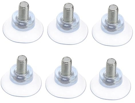 Levemolo 6stücke Saugnapf Schraub Halterung Transparente Pvc-saugnäpfe Mit Gewinde Für Und Möbelsicherung Antikollision Leicht Zu Installieren Entfernen
