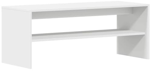 XJBTBA Mobile TV Bianco 100x40x40 cm Mobile TV/Console multimediale in derivati ​​del Legno per Soggiorno/Camera da Letto - Stile con Ampio Spazio di archiviazione