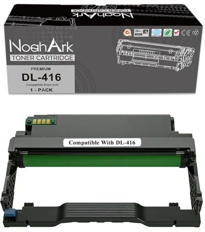 NoahArk Compatibili per Unità tamburo DL-416 DL416 per PANTUM P3016D P3016DW P3306DN P3306DW M6706D M6706DW M7106D M7106DW M7206FD M7206FDN M7206FDW Stampante (1 Pacchetto)